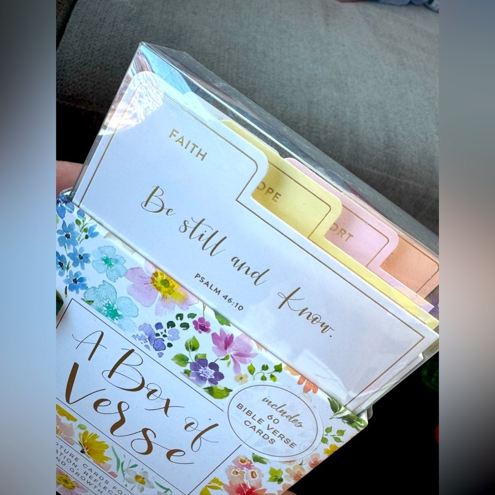 A BOX of VERSE:Floral Scripture Card Set-60 scriptures to inspire & help u grow🌸